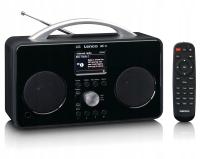 Radio sieciowo-bateryjne DAB+, FM, internetowe Lenco PIR-645BK