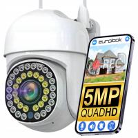 Bezprzewodowa Obrotowa Kamera WiFi 5MPx QHD QuadHD Alarm Powiadomienia PUSH