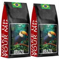 Кофе в зернах Бразилия 2 кг-свежеобжаренный 100% арабика-BLUE ORCA COFFEE