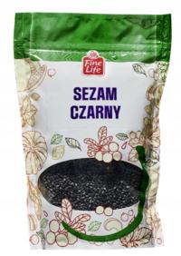SEZAM CZARNY naturalne ziarno ZIARNA SEZAMU do sushi sałatek 150g Fine Life
