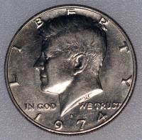 USA - 1/2 DOLARA HALF DOLLAR 1974 D KENNEDY (9)