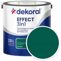Dekoral Effect 3in1 пятнистая краска матовая зеленая бутылка 2,5 л