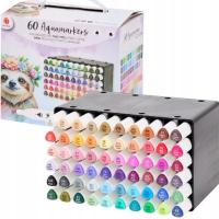 MARKERY DWUSTRONNE PISAKI FLAMASTY MAZAKI SUPER JAKOŚĆ, DECOTIME 60 SZTUK