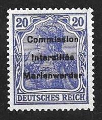 &&POCZTY PLEBISCYTOWE - KWIDZYN 1920 Fi 16* WYDANIE PRZEDRUKOWE