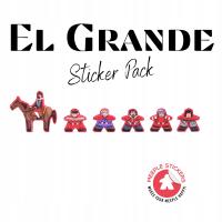 Meeple Stickers: zestaw naklejek od El Grande