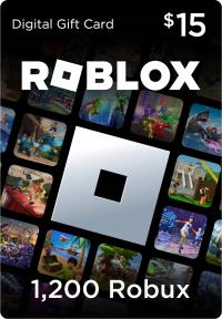 1200 RS Robux Roblox $ 15 код подарочная карта