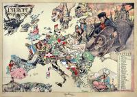 Старая сатирическая карта Европы - Vlaanderen-1939-91x61