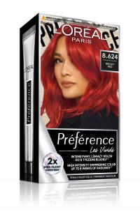 L'Oréal Préférence Vivid Colors Trwała Farba Do Włosów 8.624 Bright Red