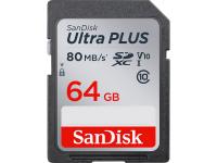 Карта памяти SanDisk Ultra PLUS 64GB U1 C10 SDXC