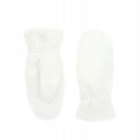 Rękawiczki damskie białe pluszowe Gypsum rozmiar uniwersalny