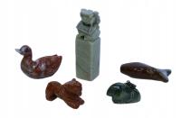 PCHLI TARG - FIGURKI: KAMIENNE ZWIERZĄTKA, 5 SZT.