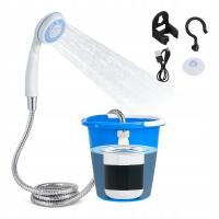 PRYSZNIC TURYSTYCZNY USB KEMPINGOWY 2200 mAh PRZENOŚNY POMPA ELEKTRYCZNA