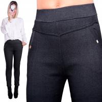 ADDAMS legginsy damskie P409B imitacja dżinsu długa