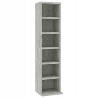 Шкаф для компакт-дисков, серый бетон, 21x20x88 см