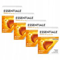 4x Essentiale Forte Na wątrobę 300 mg 50 kapsułek