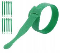 10x RZEP opaski do Wędki ZIELONE 20cm Mocne