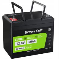 Батарея лития LiFePO4 12.8 V 50AH BMS зеленая клетка для легковеса тележки RV