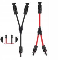 Zestaw 2 konektorów złączy typu Y MC4 trójnik PV 1.5KV DC