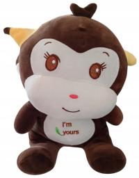 Maskotka MAŁPKA Z BANANEM Kocyk 130x160 cm Maskotka Przytulanka 45 cm