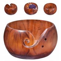 Деревянная чаша для вязания крючком 15 см