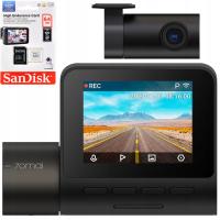 Kamera samochodowa 70mai Wideorejestrator SET A200 DASH CAM + tylna RC11 + Karta pamięci SDXC SanDisk SDSQQNR-064G-GN6IA 128 GB