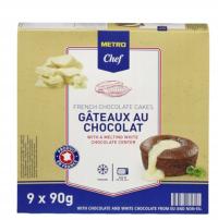 METRO Chef Fondant z białą czekoladą (9 x 90 g) 810 g