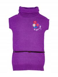 Dziewczęca tunika z golfem fioletowa Olimpias