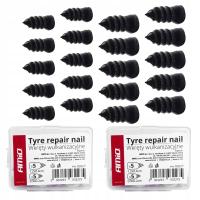 WKRĘTY KOŁKI WULKANIZACYJNE ZESTAW NAPRAWCZY DO SZYBKIEJ NAPRAWY OPON 20SZT