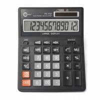 Kalkulator biurowy czarny duży TC-712 Taurus