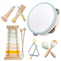 6W1 INSTRUMENTY MUZYCZNE MONTESSORI DLA DZIECI EDUKACYJNY STÓŁ MUZYCZNY