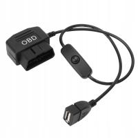 16-контактный штекер OBD2, USB-кабель для зарядки, адаптер OBD, 18,9 дюйма, универсальный