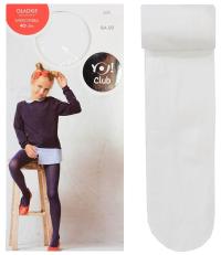 Yoclub детские колготки белый микрофибра