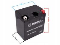 Akumulator Moretti AGM (Gel) MB10L-BS 11Ah 160A