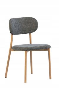 Krzesło bankietowe konferencyjne tapicerowane nowoczesne szare 0996-ARP
