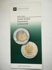 FOLDER DO MONETY 5 ZŁOTYCH -2016- ZAMEK KSIĄŻĄT POMORSKICH - OPIS- HISTORIA