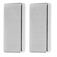 Magnesy NEODYMOWE PłytkowE 20x10x2 mm Zestaw 2 sztMOCNY N42 Prostokątne