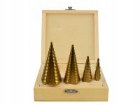 Zestaw wierteł stożkowych HSS TiN 4el.(4-12,4-20,4-32,4-39)(20)