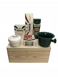 Proraso набор для бритья белая линия 6 продуктов деревянный ящик