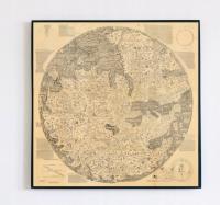 Плоская Земля Mappa Mundi 1450r. 50x50cm