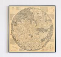 Плоская Земля Mappa Mundi 1450r. 60x60cm