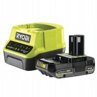 RYOBI Zestaw Akumulatora 18V ONE+ (2.0 Ah) z Ładowarką 2A RC18120-120C