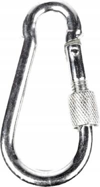 Karabińczyk z zabezpieczeniem DIN5299D 7mm 10szt