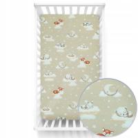 PRZEŚCIERADŁO DO ŁÓŻECZKA 120x60 cm BAWEŁNIANE Kerstin