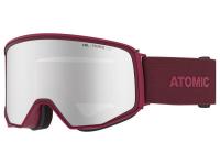 Gogle narciarskie Atomic Four Q Stereo UV-400 kat. 2, i kat. 1 DARK RED