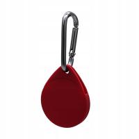 2 PCS Tracker Anti-lost Protective Cover for AirTag Wine Red