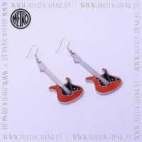 Kolczyki Pomarańczowe Gitary