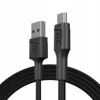 Kabel Green Cell USB - microUSB typ B 1,2 m czarny