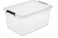 POJEMNIK PLASTIKOWY 40l Z POKRYWĄ duży zamykany organizer pudło