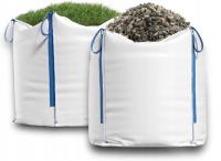 OTWARTY WOREK BIG BAG BIGBAG PŁASKIE DNO KONTENEROWY 90X90X120CM 1000KG