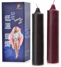 2 DUŻE ŚWIECZKI ŚWIECE DO EROTYCZNEGO MASAŻU I ZABAW BDSM TEMPERATURA 50stC